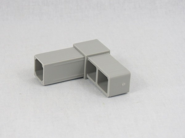 Grauer Winkel, glasfaserverstärkt, 20 x 20 x 1,5 mm