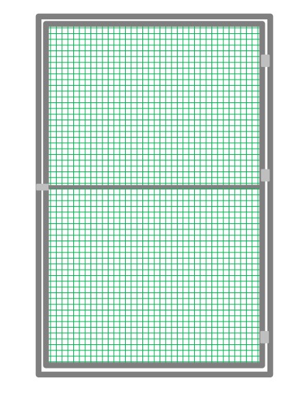 Türelement 102 x 200 cm grün